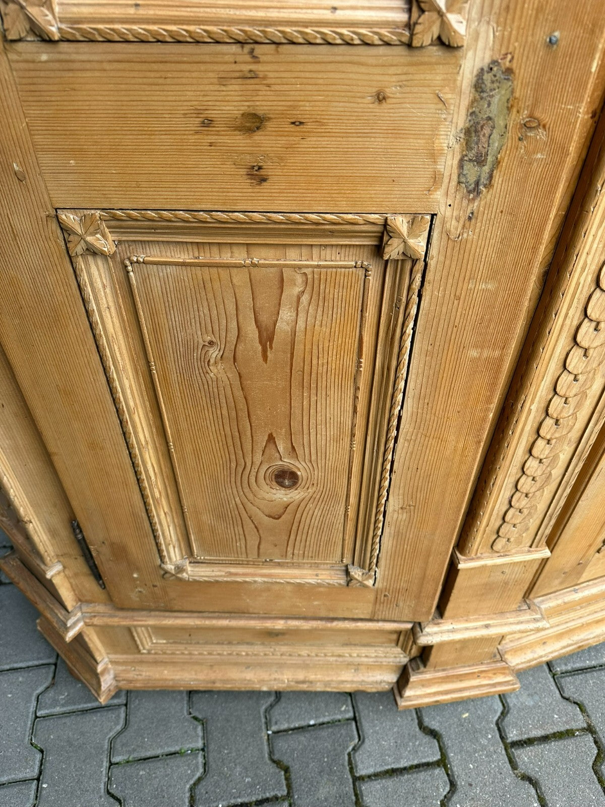 Antiker Barockschrank Bodenseeschrank Schrank Ende 18 tes Jhdt Weichholz massiv