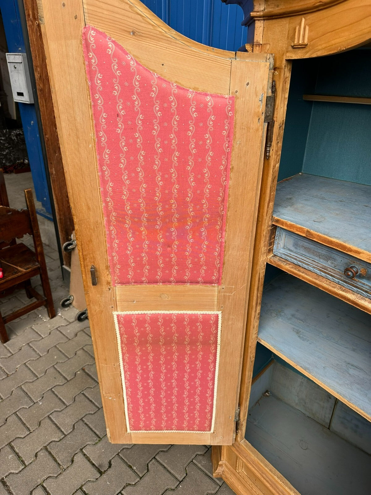 Antiker Barockschrank Bodenseeschrank Schrank Ende 18 tes Jhdt Weichholz massiv