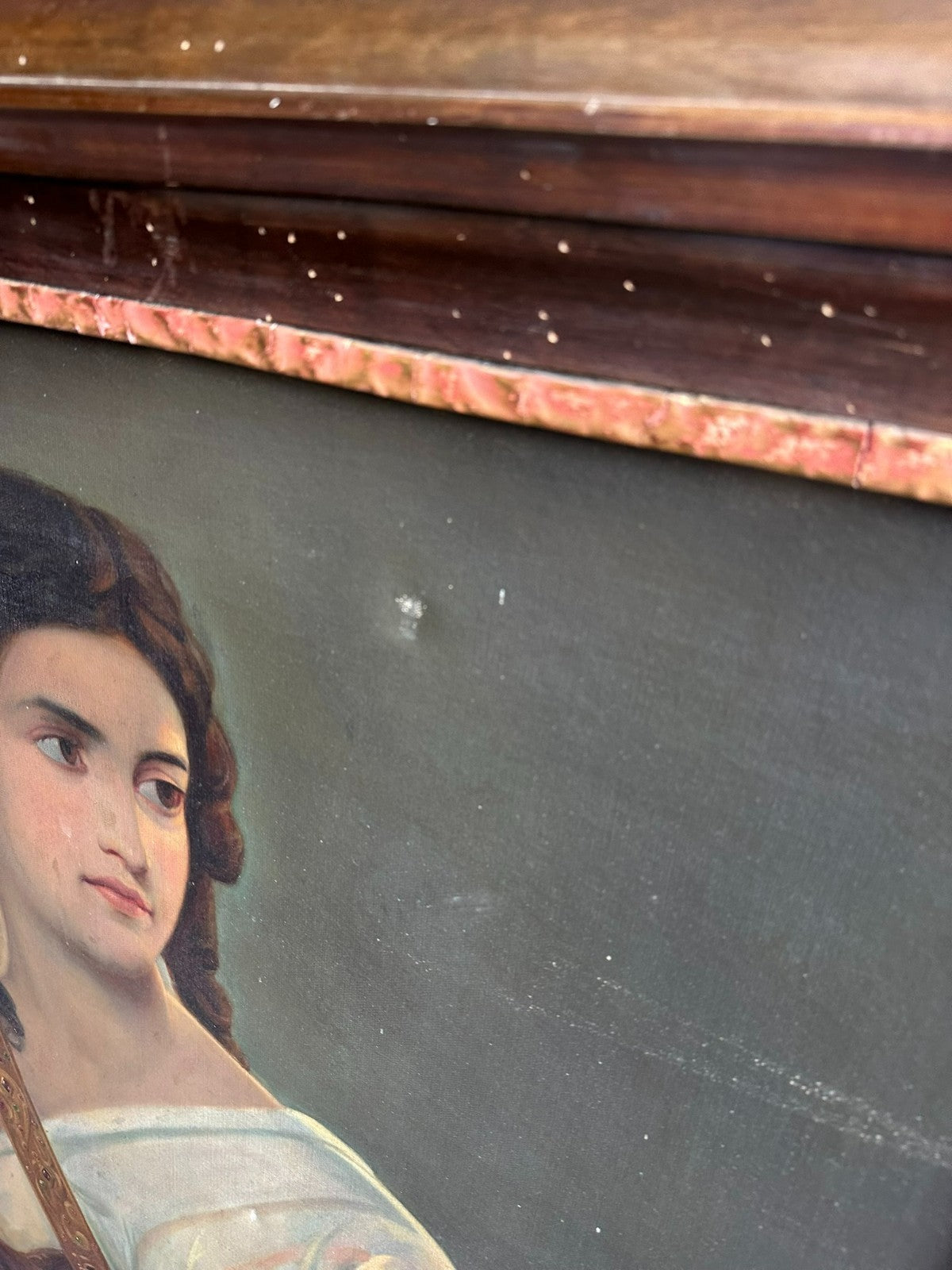 Grosses Ölgemälde Judith die Bezwingerin des Holofernes Kopie nach August Riedel