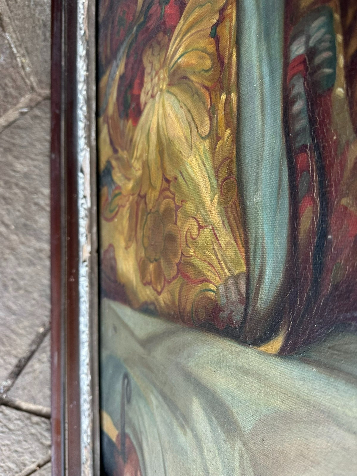 Grosses Ölgemälde Judith die Bezwingerin des Holofernes Kopie nach August Riedel