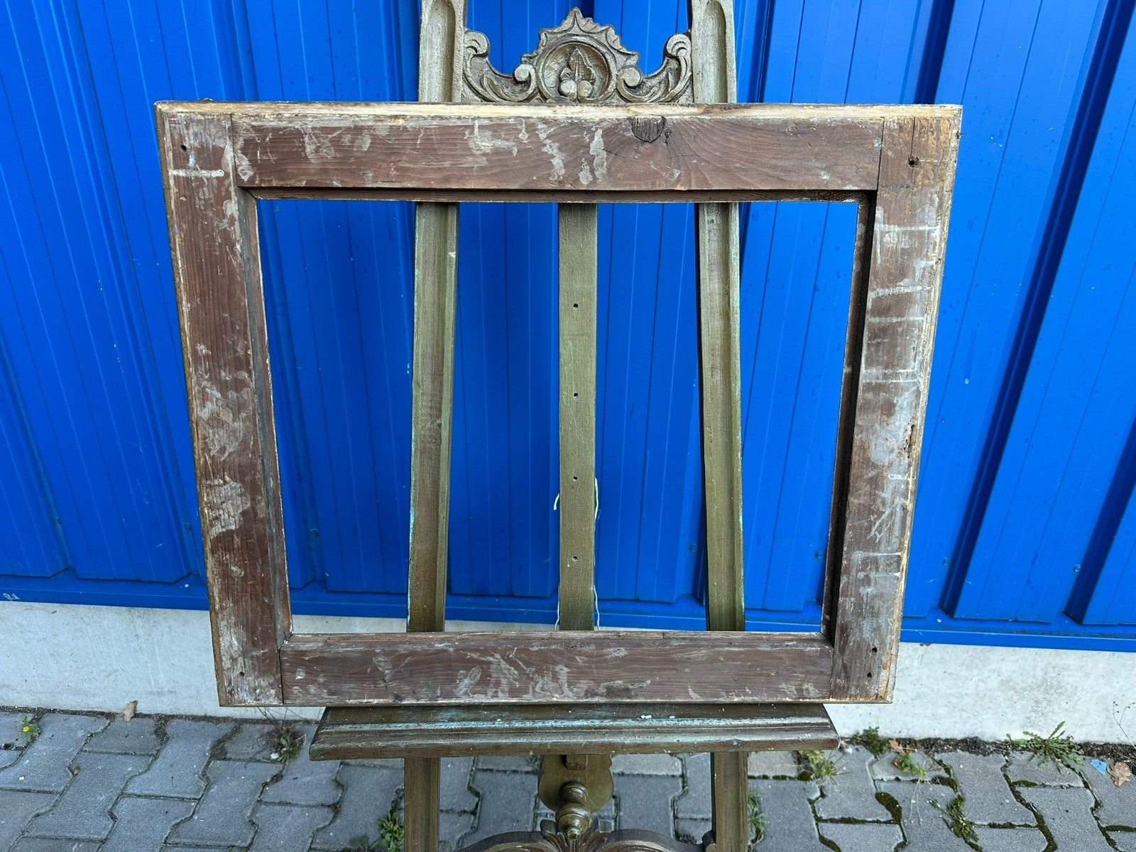 Antiker Barock Bilderrahmen Rahmen um 1880 78x66x6cm Falz 62x49,3cm