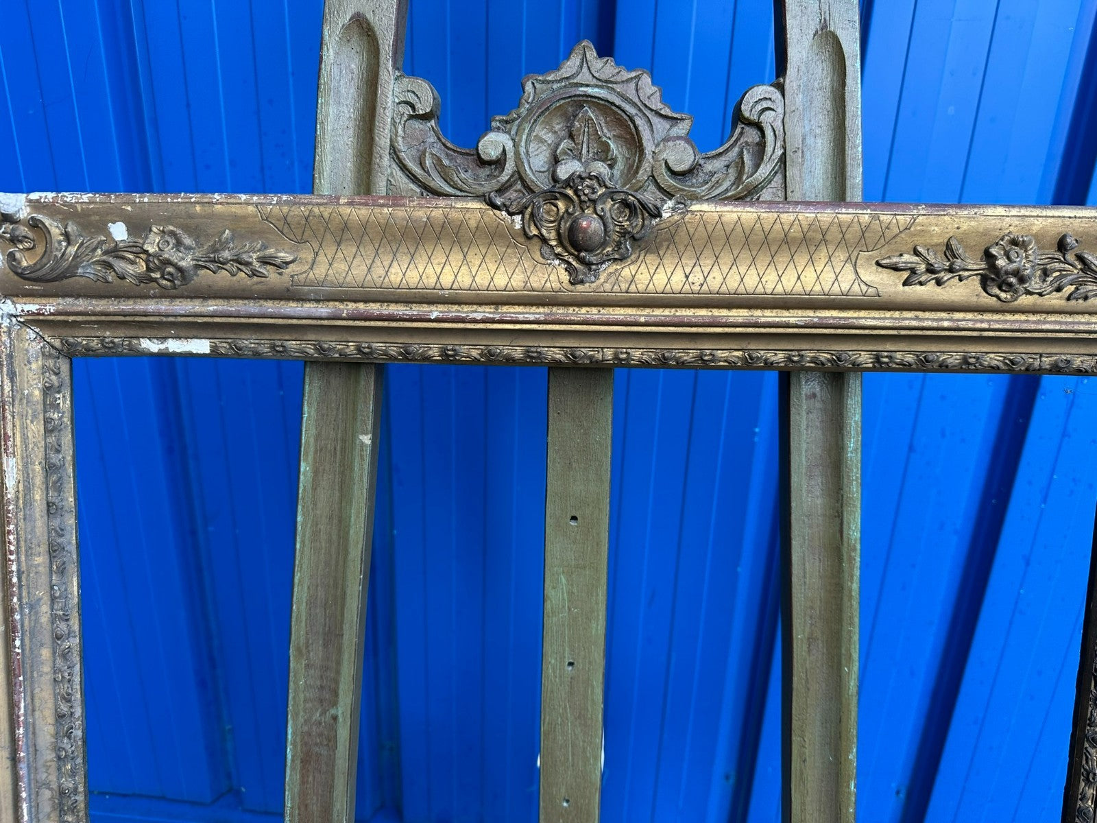 Antiker Barock Bilderrahmen Rahmen um 1880 78x66x6cm Falz 62x49,3cm