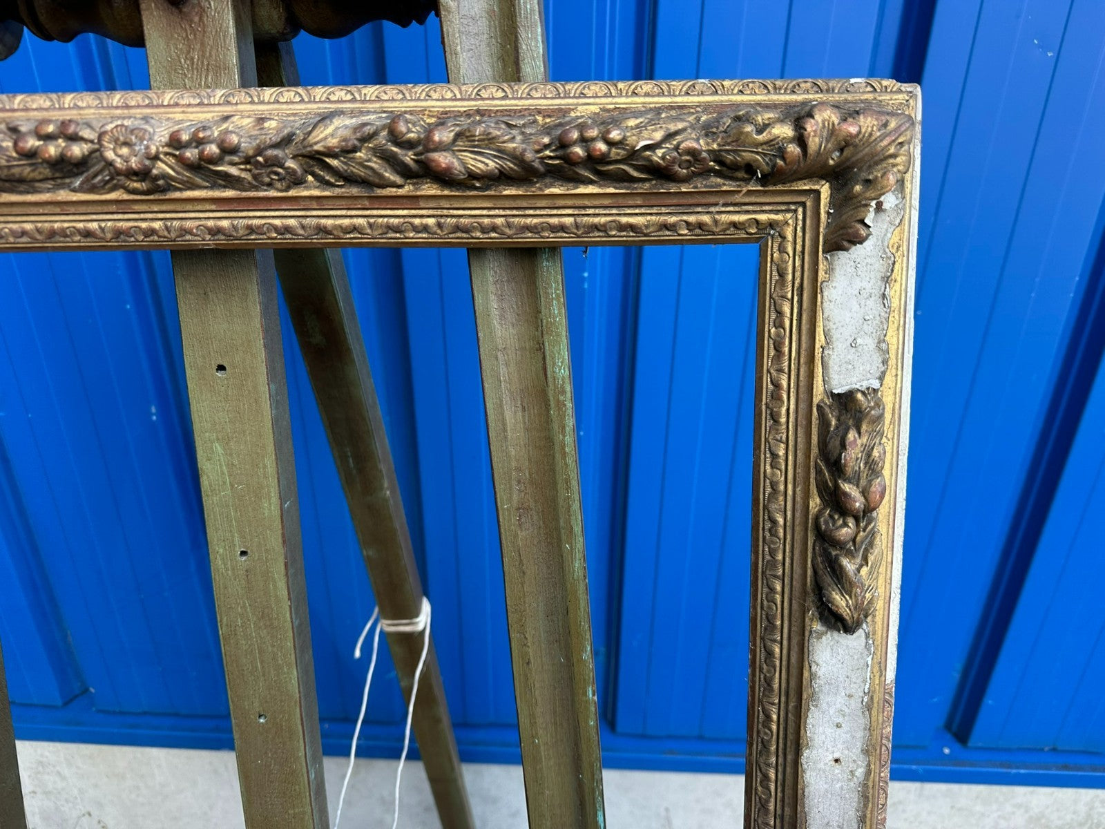 Antiker Bilderrahmen Rahmen 19 tes Jhdt 64x59x4,5cm Falz 53,6x48,3cm