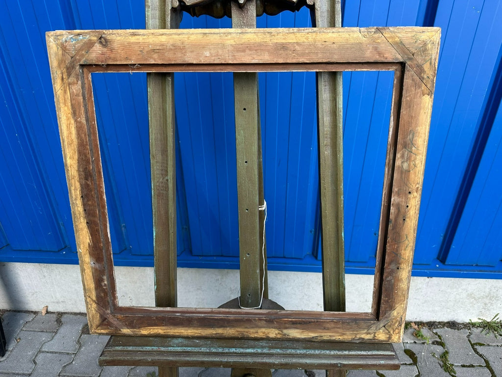 Antiker Bilderrahmen Rahmen 19 tes Jhdt 64x59x4,5cm Falz 53,6x48,3cm
