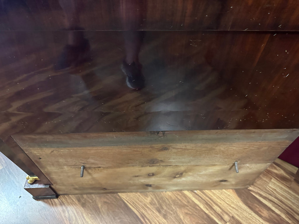Originale Seitenteile eines Empire Sofa um 1800 Mahagoni furniert