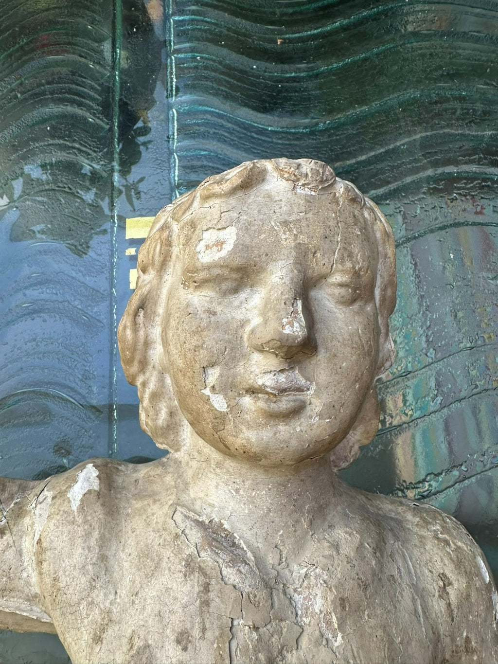 Antike Barock Heiligenfigur 18 tes Jhdt Heiliger Sebastian 75cm