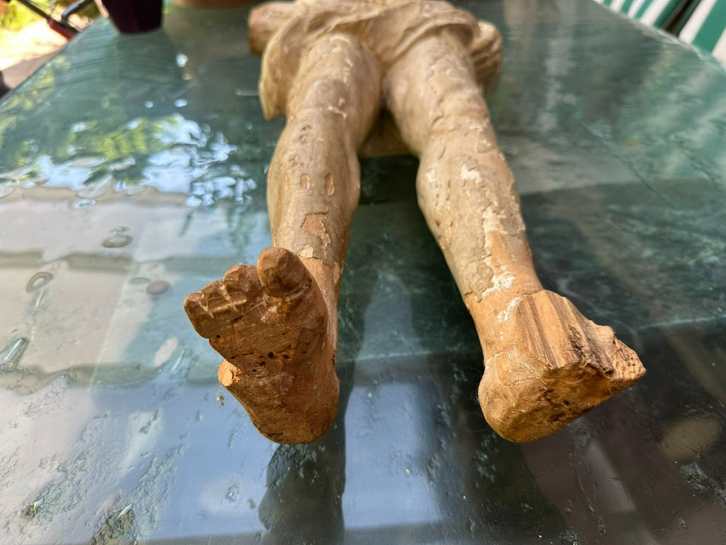 Antike Barock Heiligenfigur 18 tes Jhdt Heiliger Sebastian 75cm
