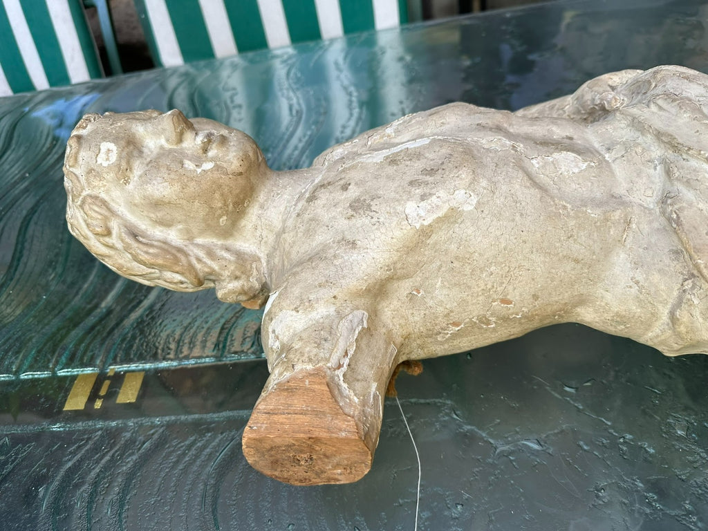 Antike Barock Heiligenfigur 18 tes Jhdt Heiliger Sebastian 75cm