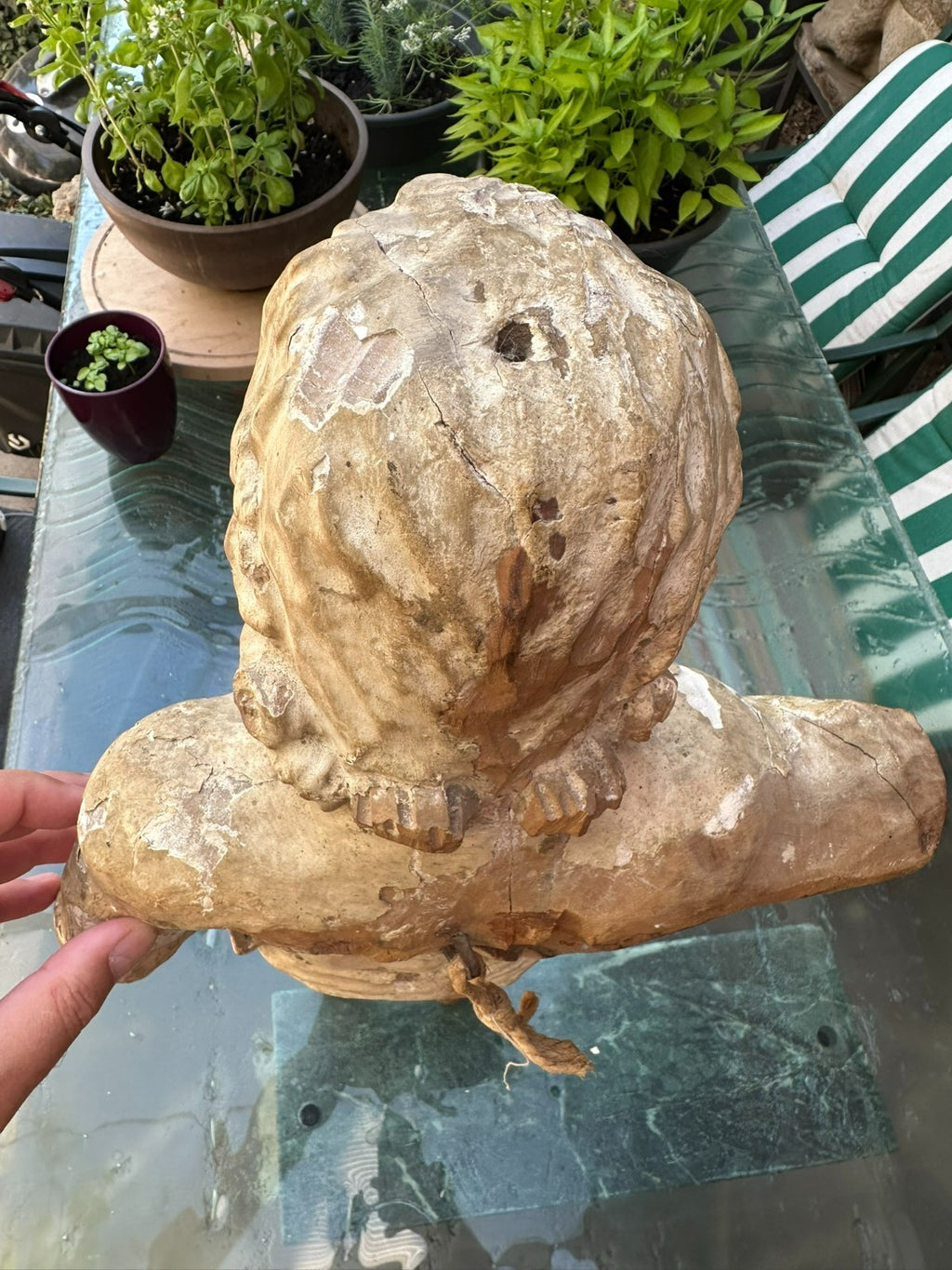 Antike Barock Heiligenfigur 18 tes Jhdt Heiliger Sebastian 75cm