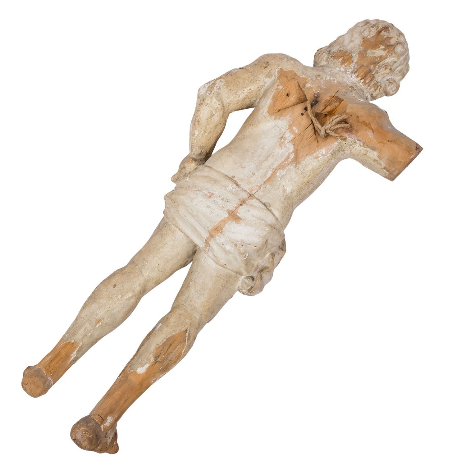 Antike Barock Heiligenfigur 18 tes Jhdt Heiliger Sebastian 75cm