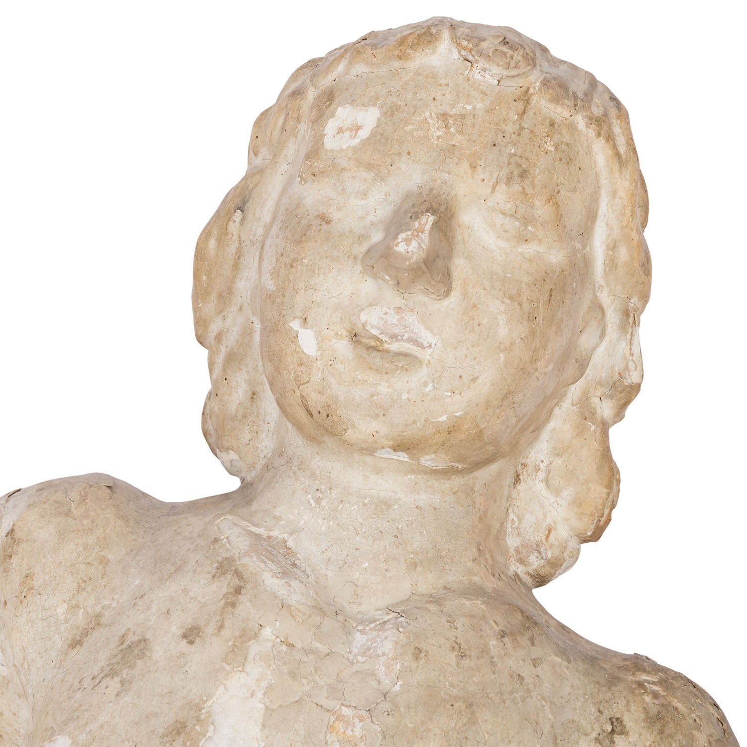 Antike Barock Heiligenfigur 18 tes Jhdt Heiliger Sebastian 75cm