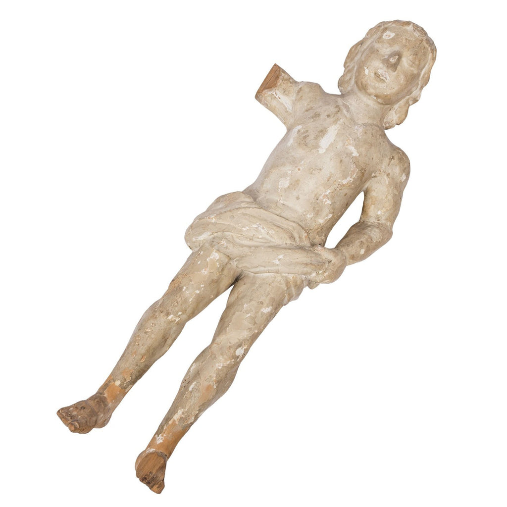 ANTIKE BAROCK HEILIGENFIGUR 18 TES JHDT HEILIGER SEBASTIAN 75cm