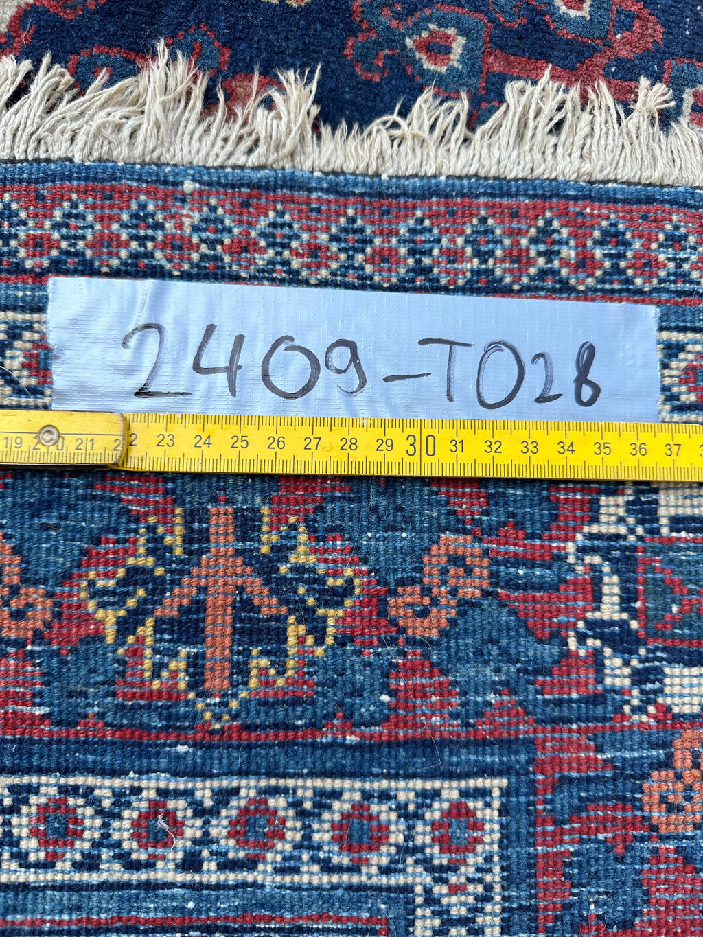 Antiker Kasak Teppich Orientteppich aus Wolle handgeknüpft 203x128cm