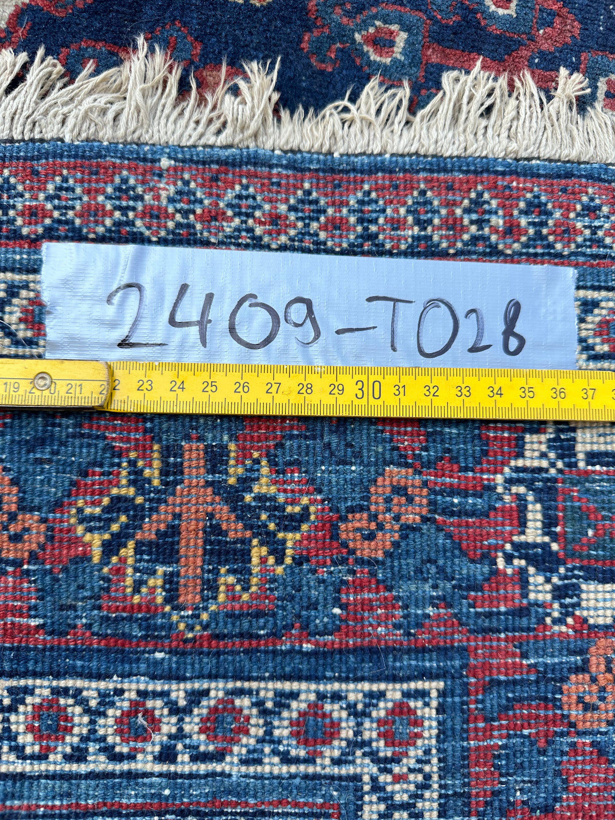 Antiker Kasak Teppich Orientteppich aus Wolle handgeknüpft 203x128cm