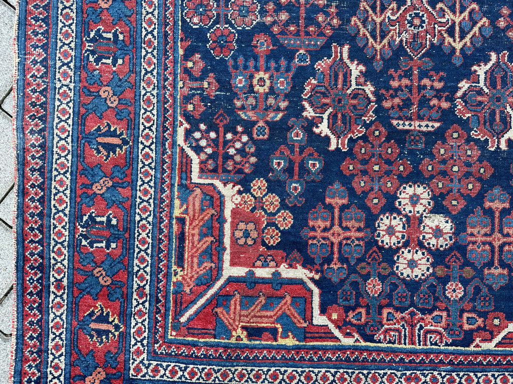 Antiker Kasak Teppich Orientteppich aus Wolle handgeknüpft 203x128cm