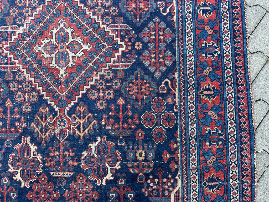 Antiker Kasak Teppich Orientteppich aus Wolle handgeknüpft 203x128cm