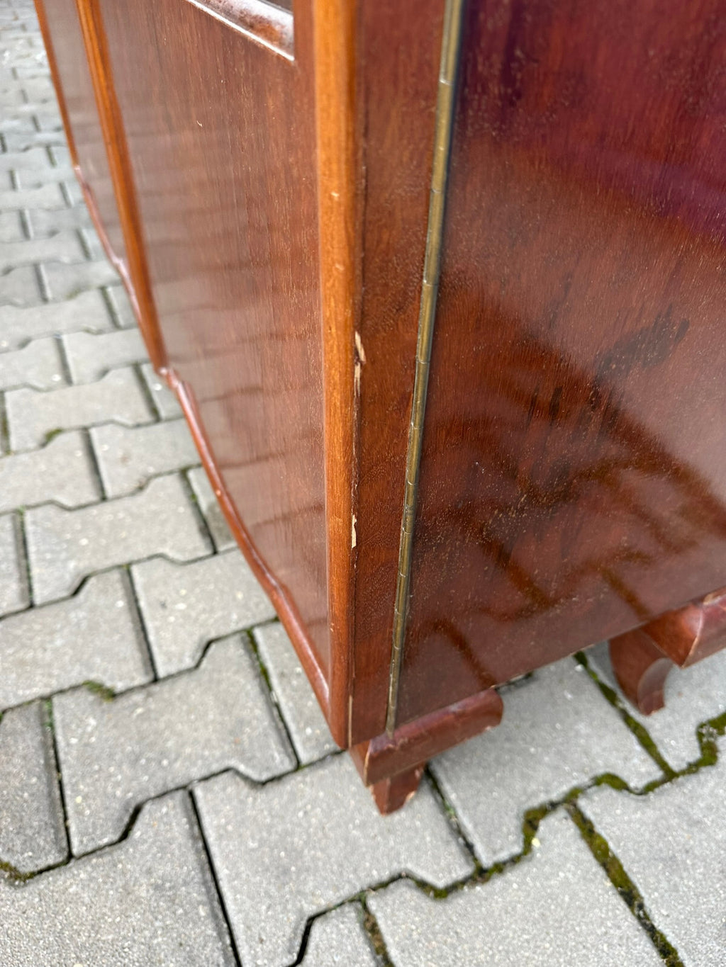 Antike Art Deco Vitrine um 1930 Vitrinenschrank