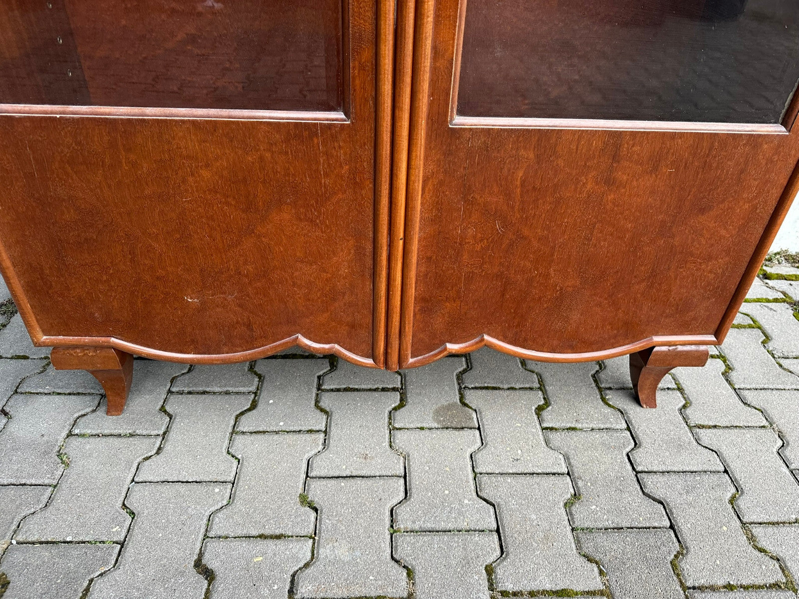 Antike Art Deco Vitrine um 1930 Vitrinenschrank