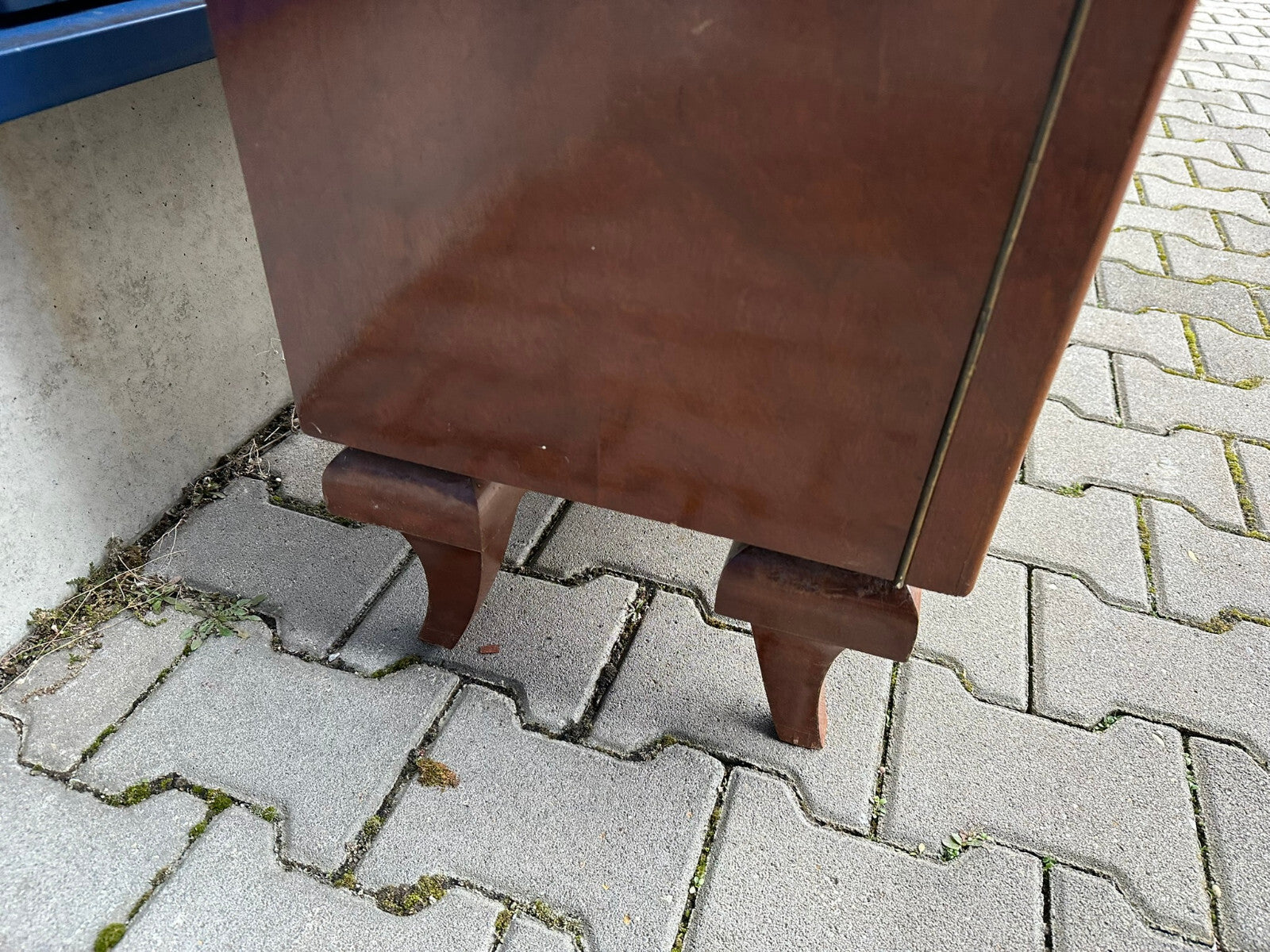 Antike Art Deco Vitrine um 1930 Vitrinenschrank