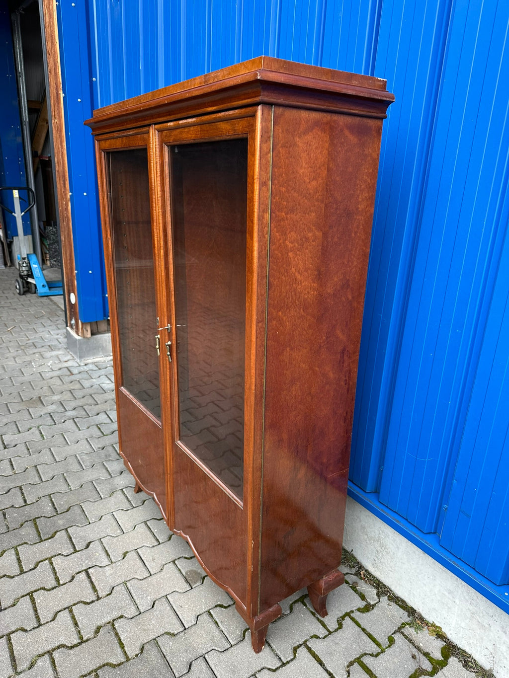 Antike Art Deco Vitrine um 1930 Vitrinenschrank