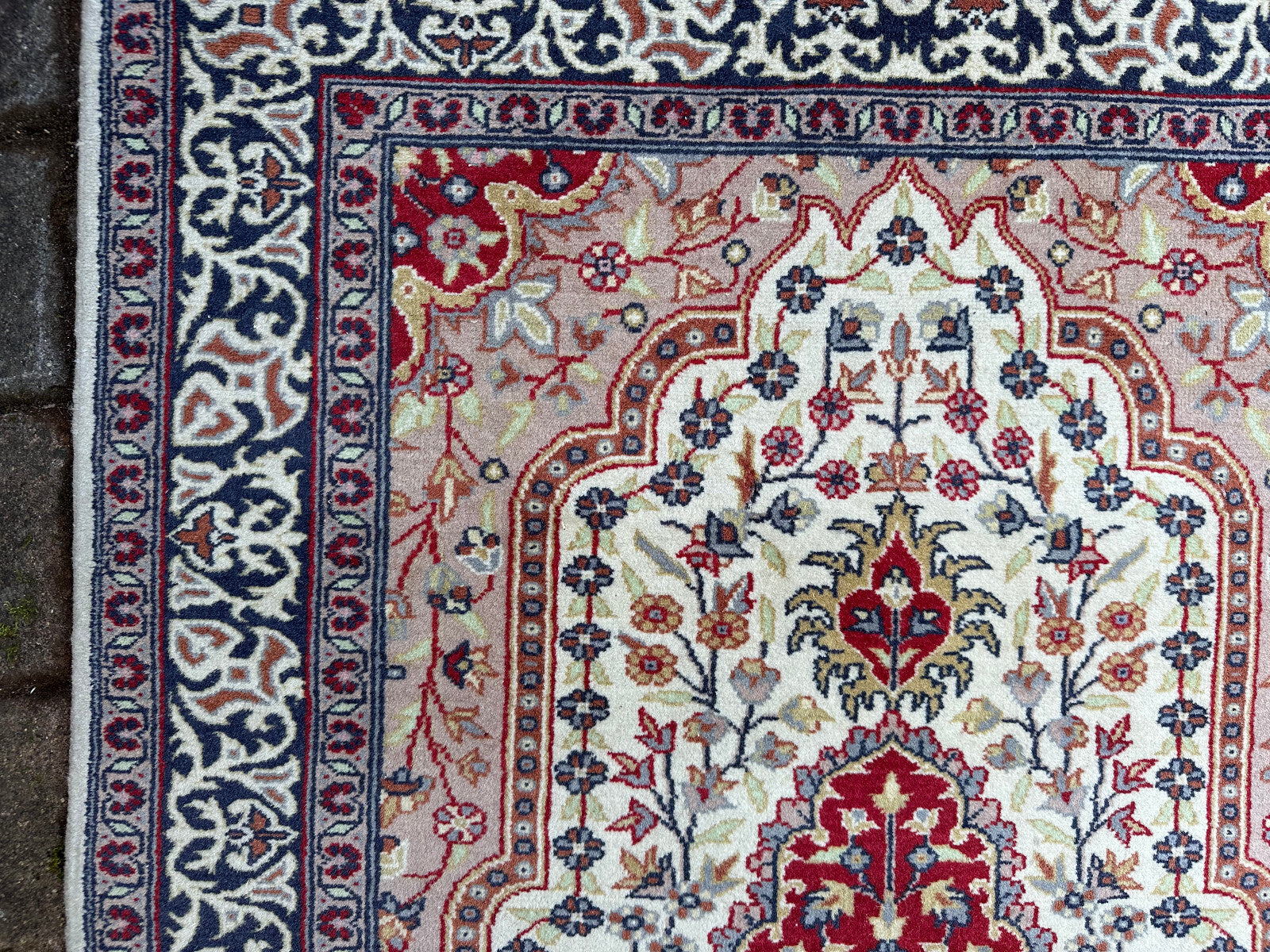 Alter Perser Teppich Persischer Orientteppich aus Wolle handgeknüpft 170x96cm