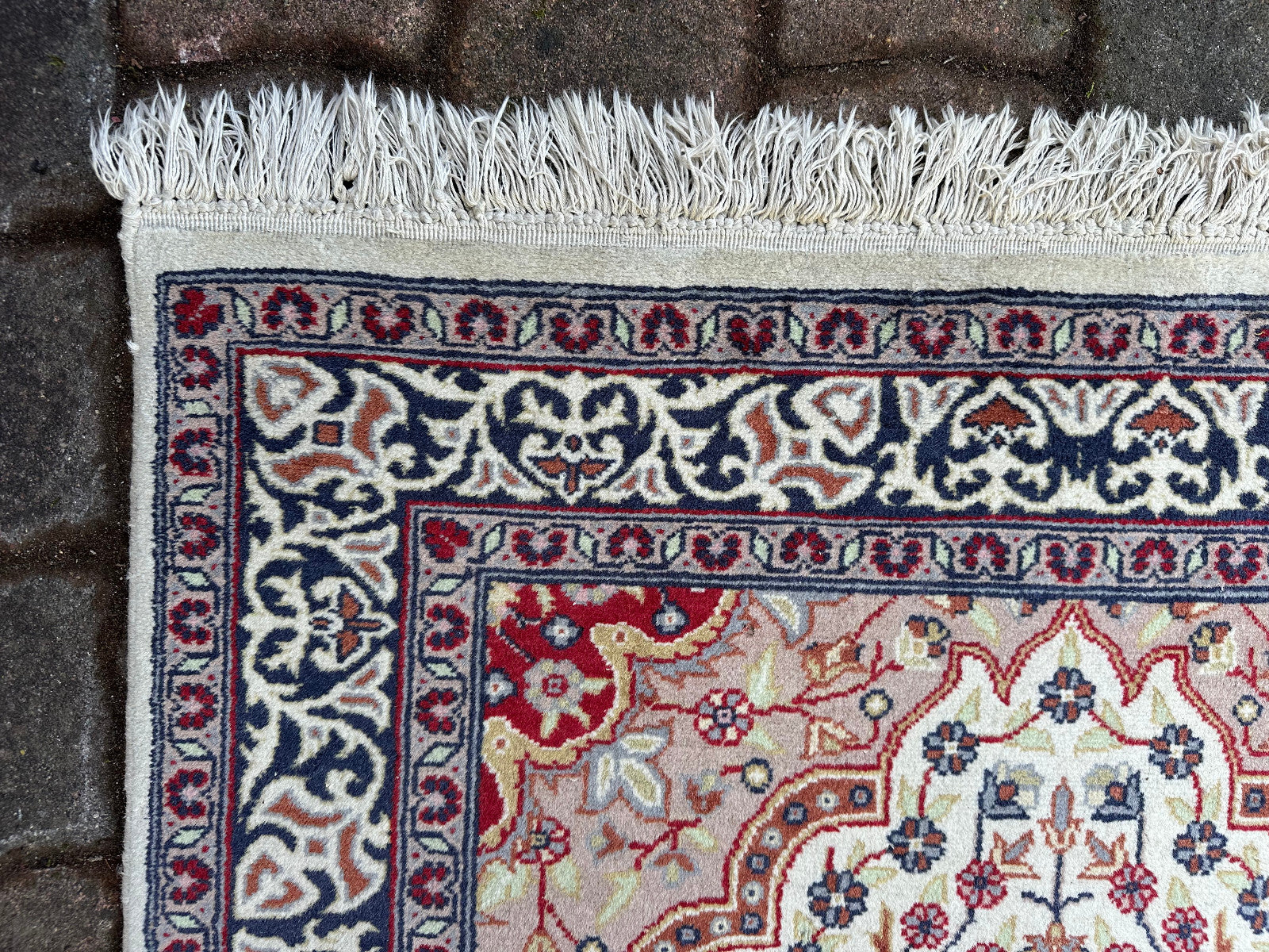Alter Perser Teppich Persischer Orientteppich aus Wolle handgeknüpft 170x96cm