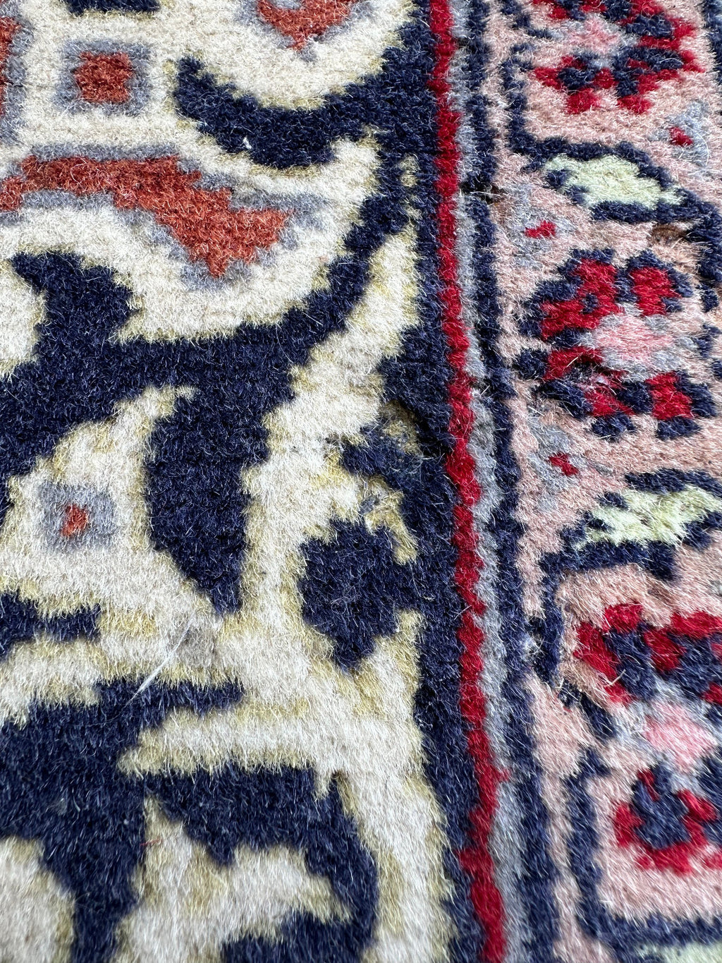 Alter Perser Teppich Persischer Orientteppich aus Wolle handgeknüpft 170x96cm