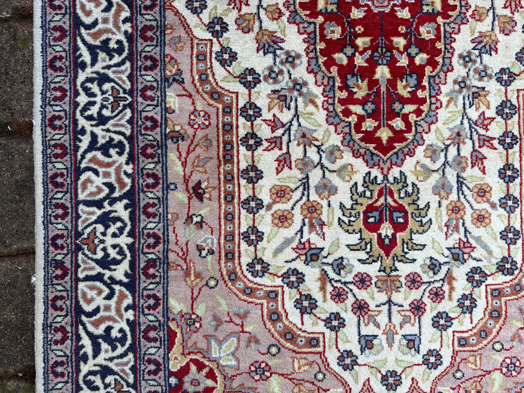Alter Perser Teppich Persischer Orientteppich aus Wolle handgeknüpft 170x96cm
