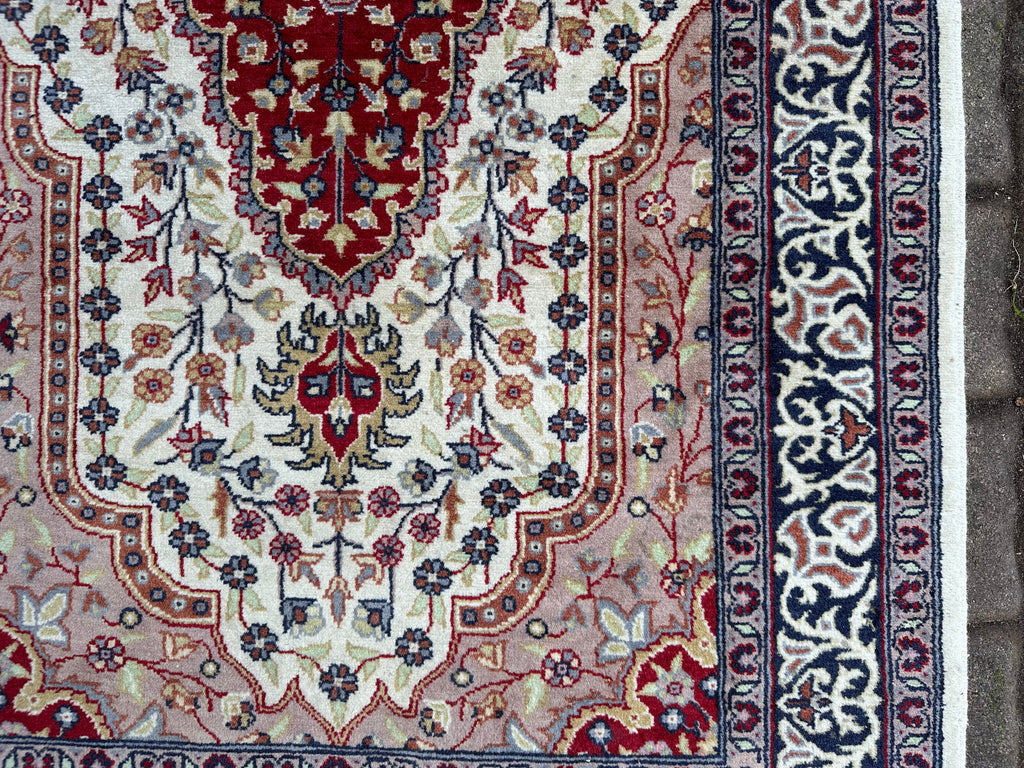Alter Perser Teppich Persischer Orientteppich aus Wolle handgeknüpft 170x96cm