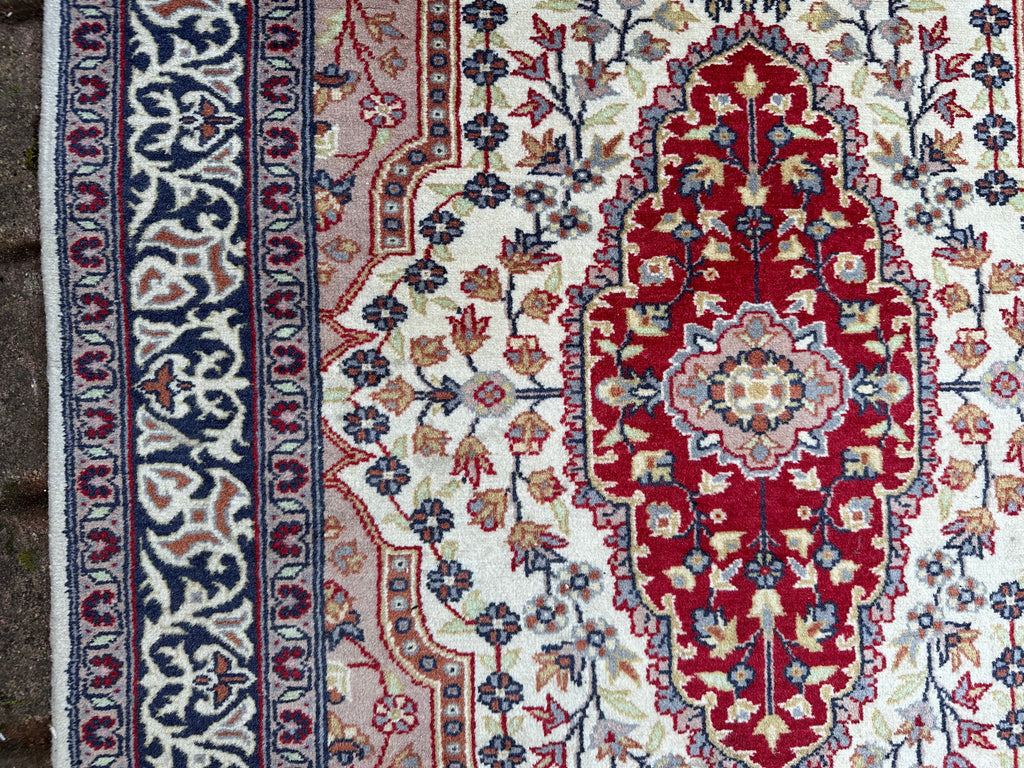 Alter Perser Teppich Persischer Orientteppich aus Wolle handgeknüpft 170x96cm