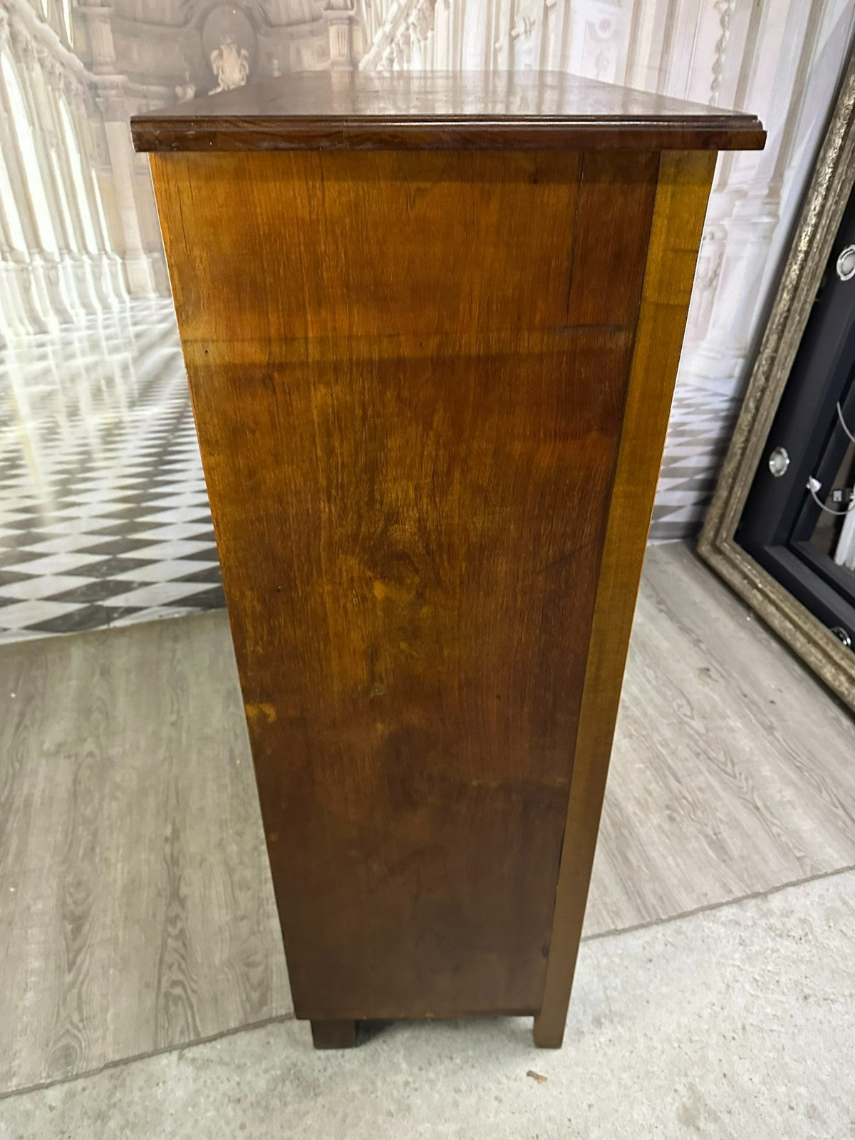 Antike Biedermeier Vitrine 19 Es Jhdt Mahagoni