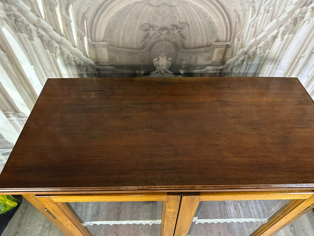 Antike Biedermeier Vitrine 19 Es Jhdt Mahagoni