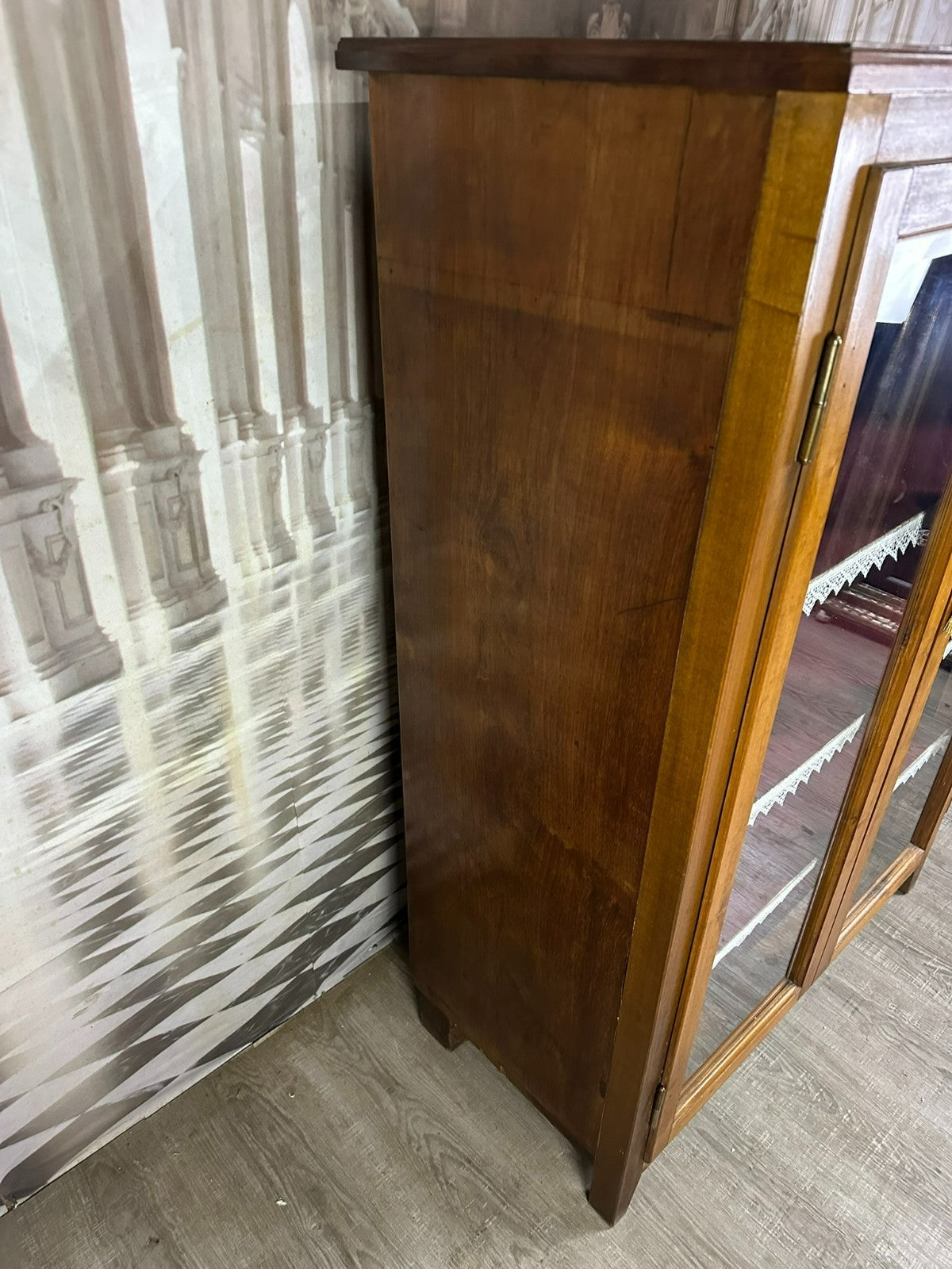 Antike Biedermeier Vitrine 19 Es Jhdt Mahagoni