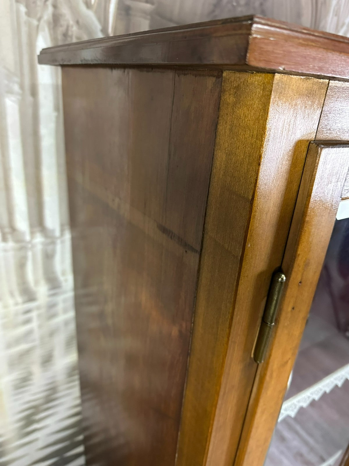 Antike Biedermeier Vitrine 19 Es Jhdt Mahagoni