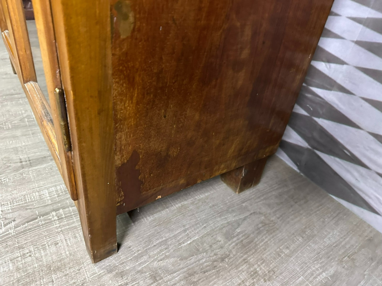 Antike Biedermeier Vitrine 19 Es Jhdt Mahagoni