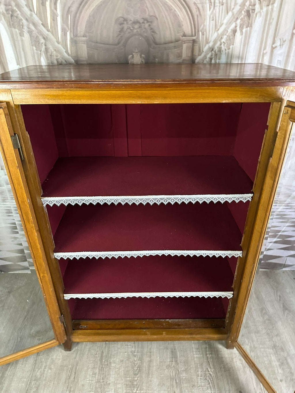 Antike Biedermeier Vitrine 19 Es Jhdt Mahagoni
