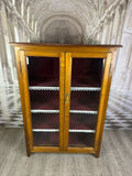ANTIKE BIEDERMEIER VITRINE 19 ES JHDT MAHAGONI