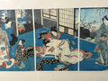 Toyokuni III UTAGAWA HOLZSCHNITTE KURTISANEN SZENERIE 19 TES JHDT