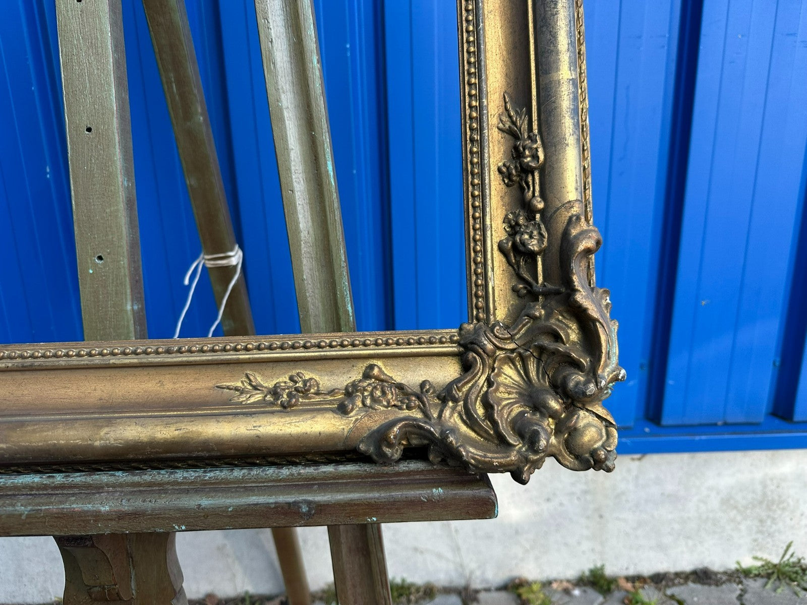 Antiker Barock Rokoko Bilderrahmen um 1880 Rahmen 73x65x8cm Falz 58,1x49,1cm