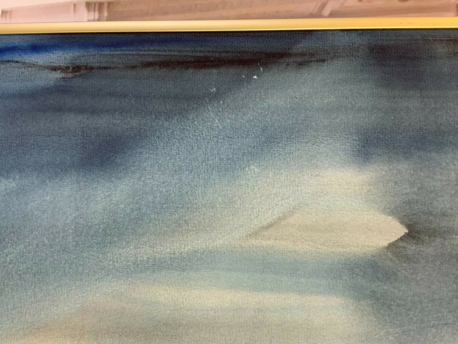 Aquarell liegender Akt Erotik liegende Nackte Frau Gemälde von Anatoli Kmara
