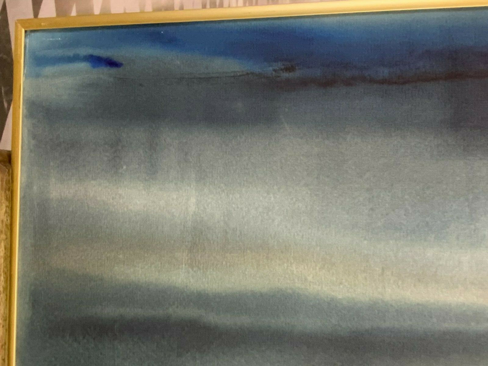 Aquarell liegender Akt Erotik liegende Nackte Frau Gemälde von Anatoli Kmara