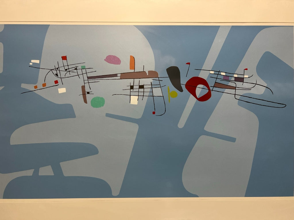 Farbdruck auf Papier Hochwertig gerahmt Offset Druck Musik Gesamt 110x70cm