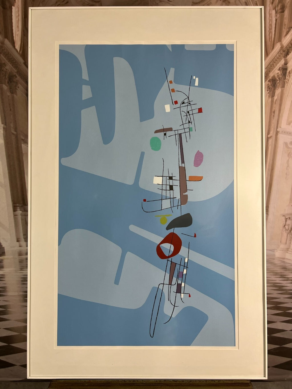Farbdruck auf Papier Hochwertig gerahmt Offset Druck Musik Gesamt 110x70cm