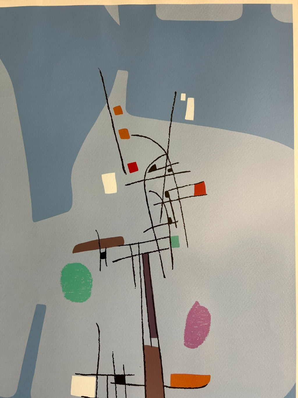 Farbdruck auf Papier Hochwertig gerahmt Offset Druck Musik Gesamt 110x70cm
