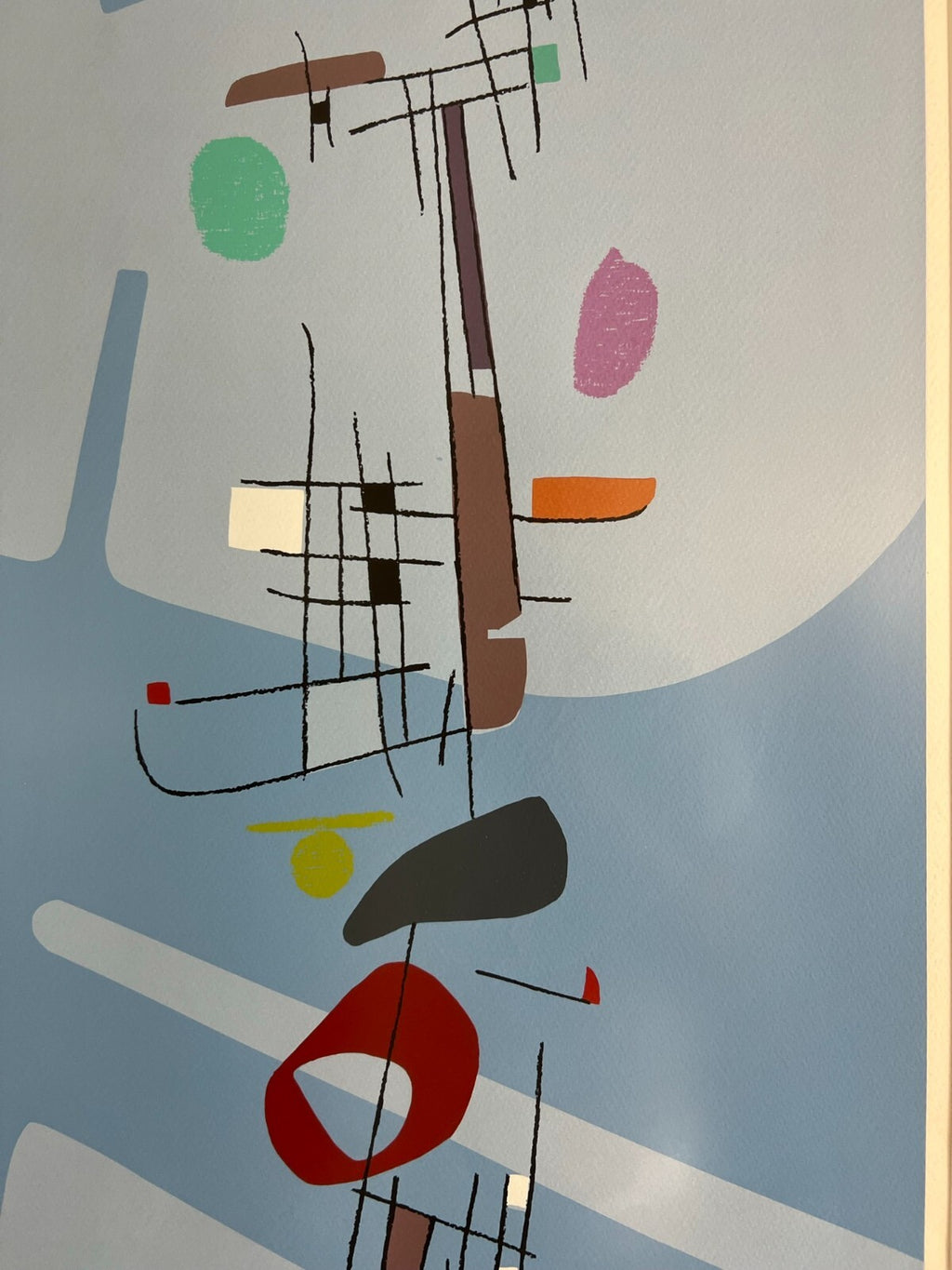 Farbdruck auf Papier Hochwertig gerahmt Offset Druck Musik Gesamt 110x70cm