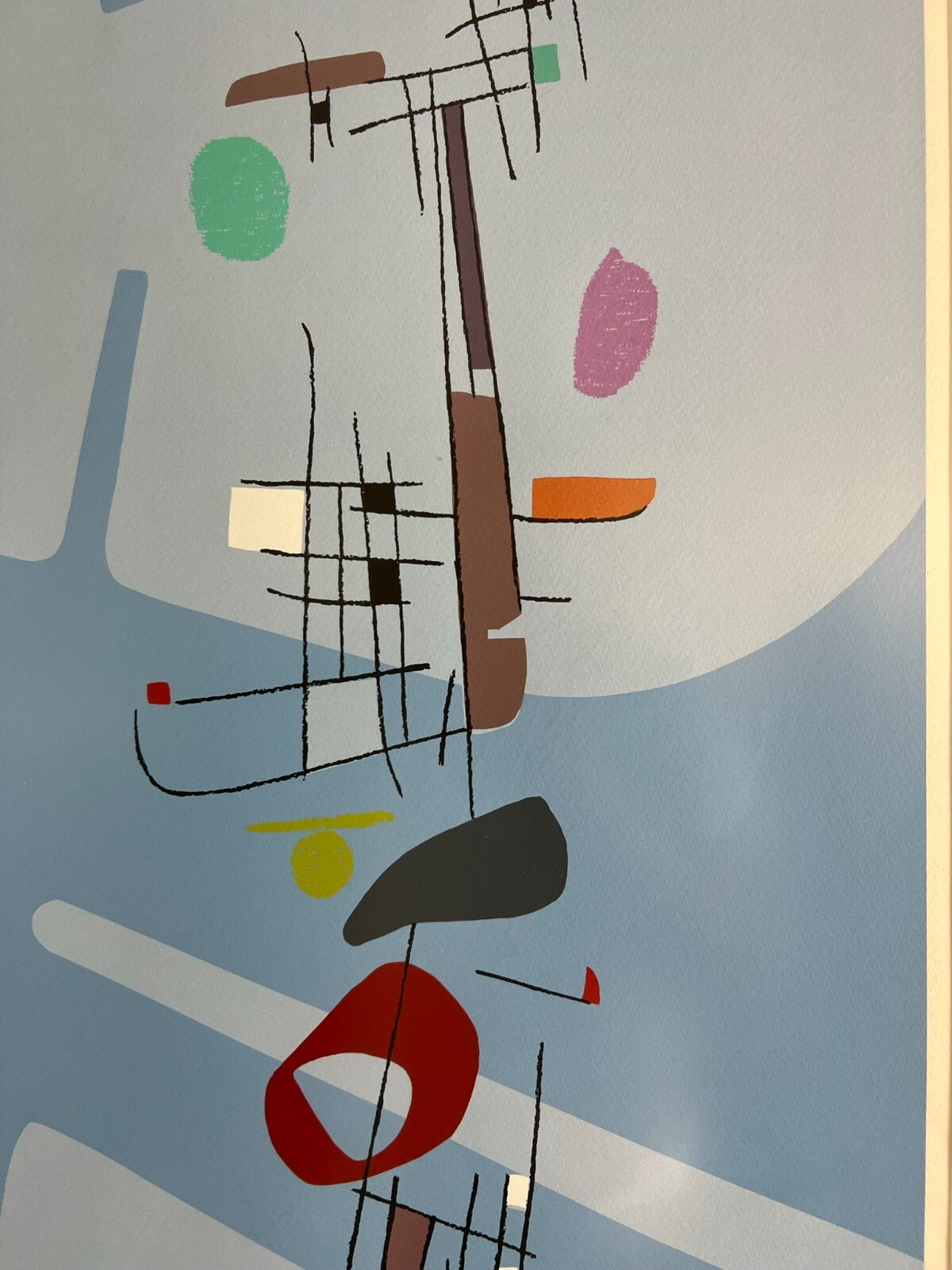 Farbdruck auf Papier Hochwertig gerahmt Offset Druck Musik Gesamt 110x70cm