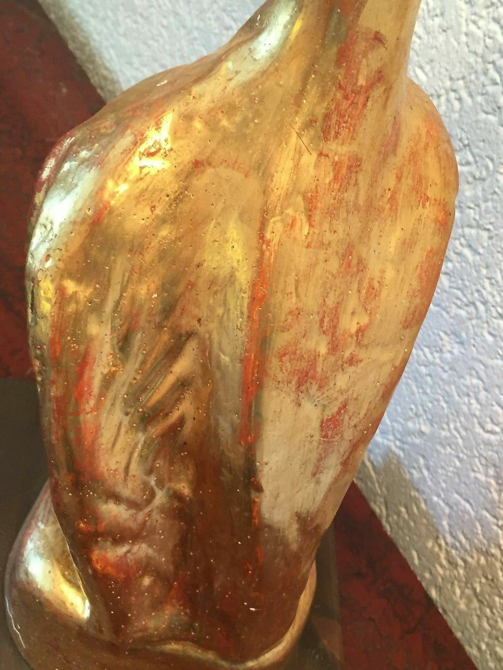 Vergoldete Keramik Skulptur Modern der König Unikat Enzo Arduini