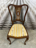 ANTIKER JUGENDSTIL STUHL UM 1920 EICHE GESTELL