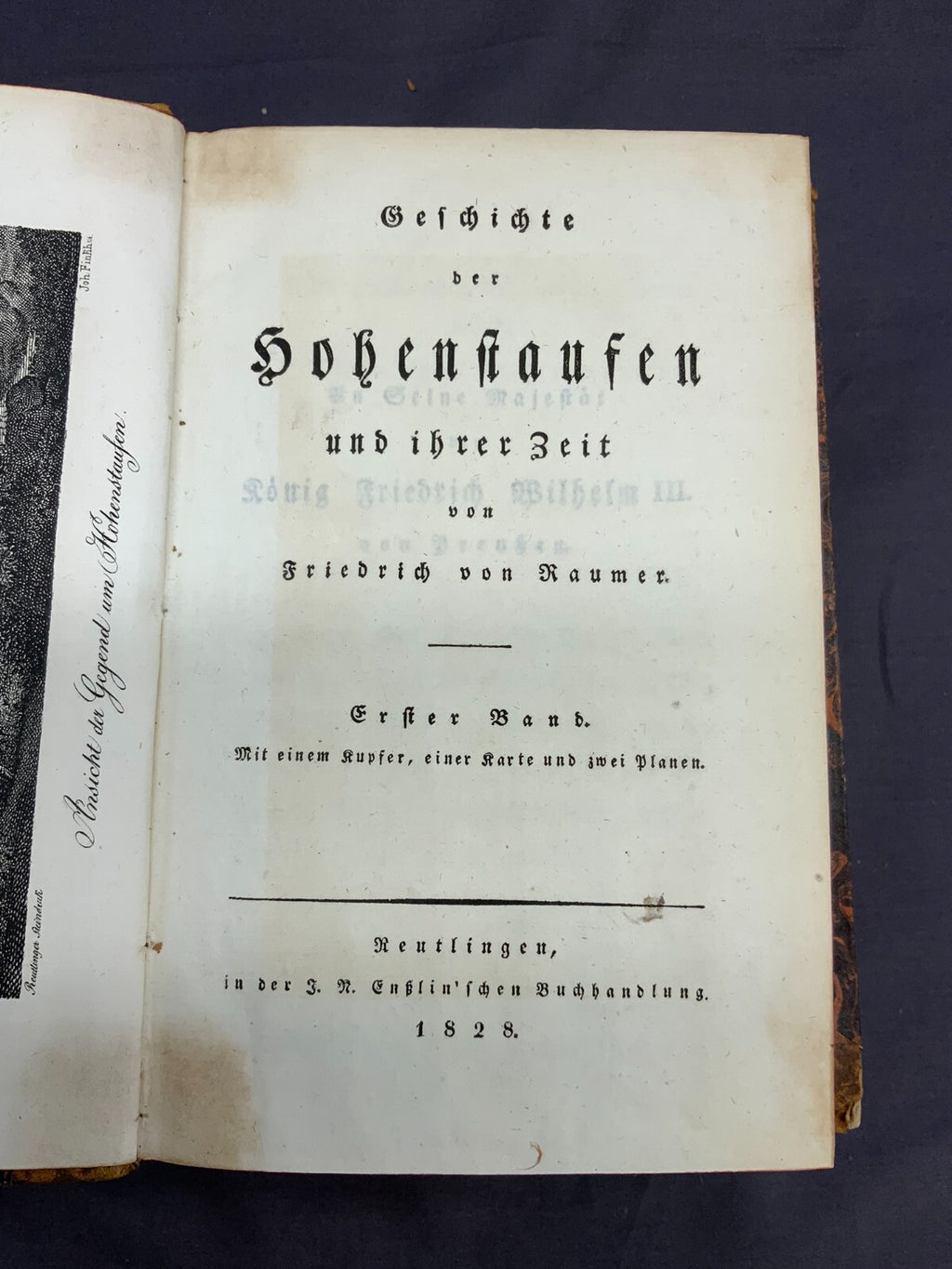 4x antikes Buch von 1829 von Friedrich von Raumer Geschichte der Hohenstaufen
