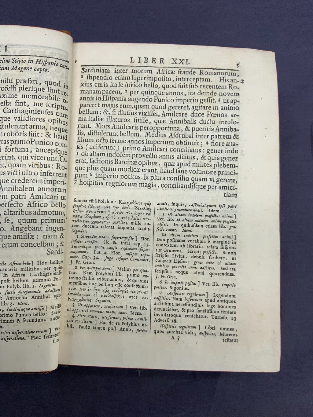 Antikes Buch von 1740 T. Livii Patavini Historiarum Ab Urbe Condita